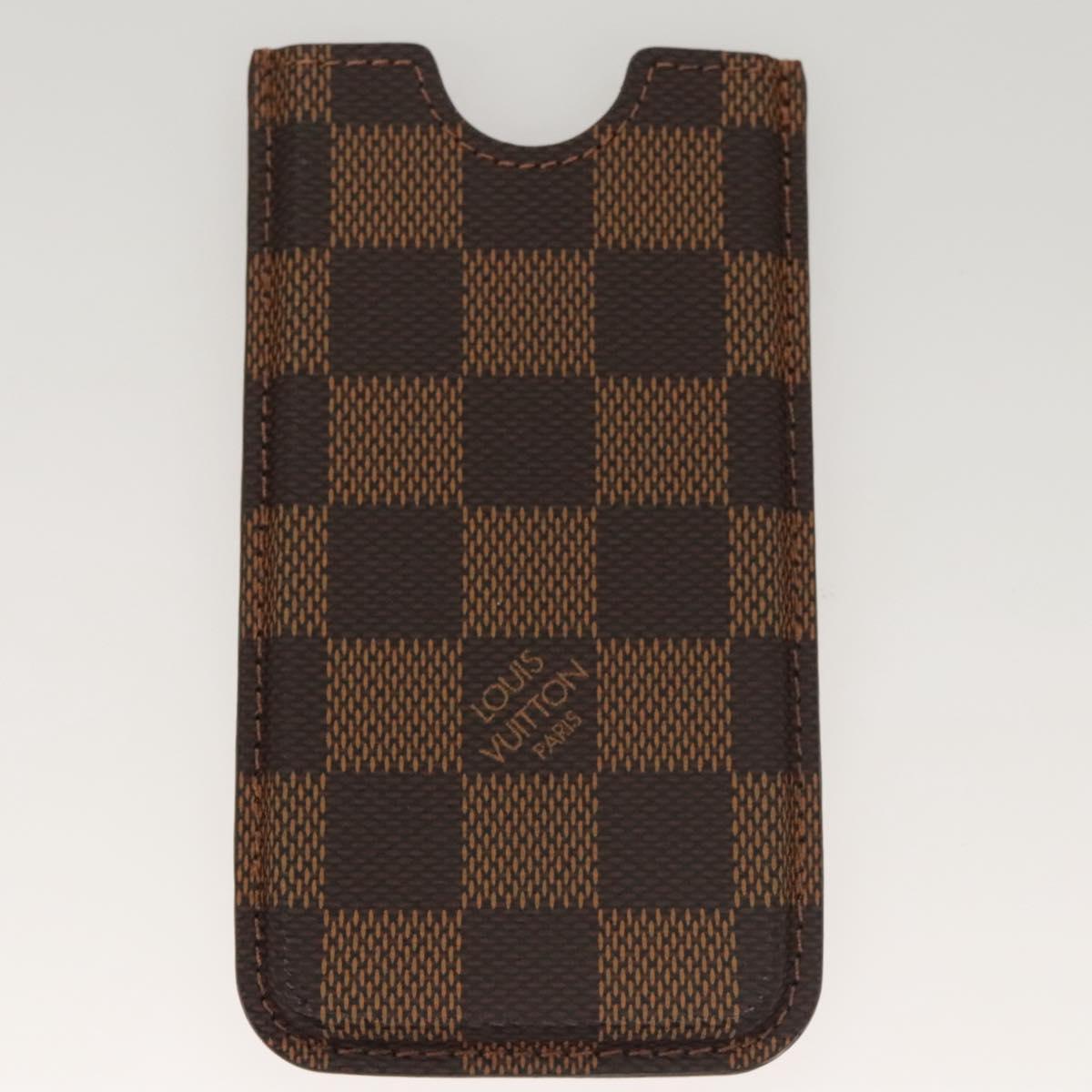 LOUIS VUITTON Damier Ebene Monogram Damier Azur iPhone Case 3 Set LV Auth 122874