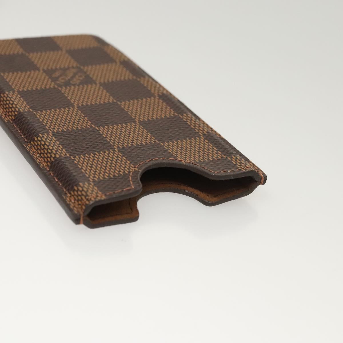 LOUIS VUITTON Damier Ebene Monogram Damier Azur iPhone Case 3 Set LV Auth 122874