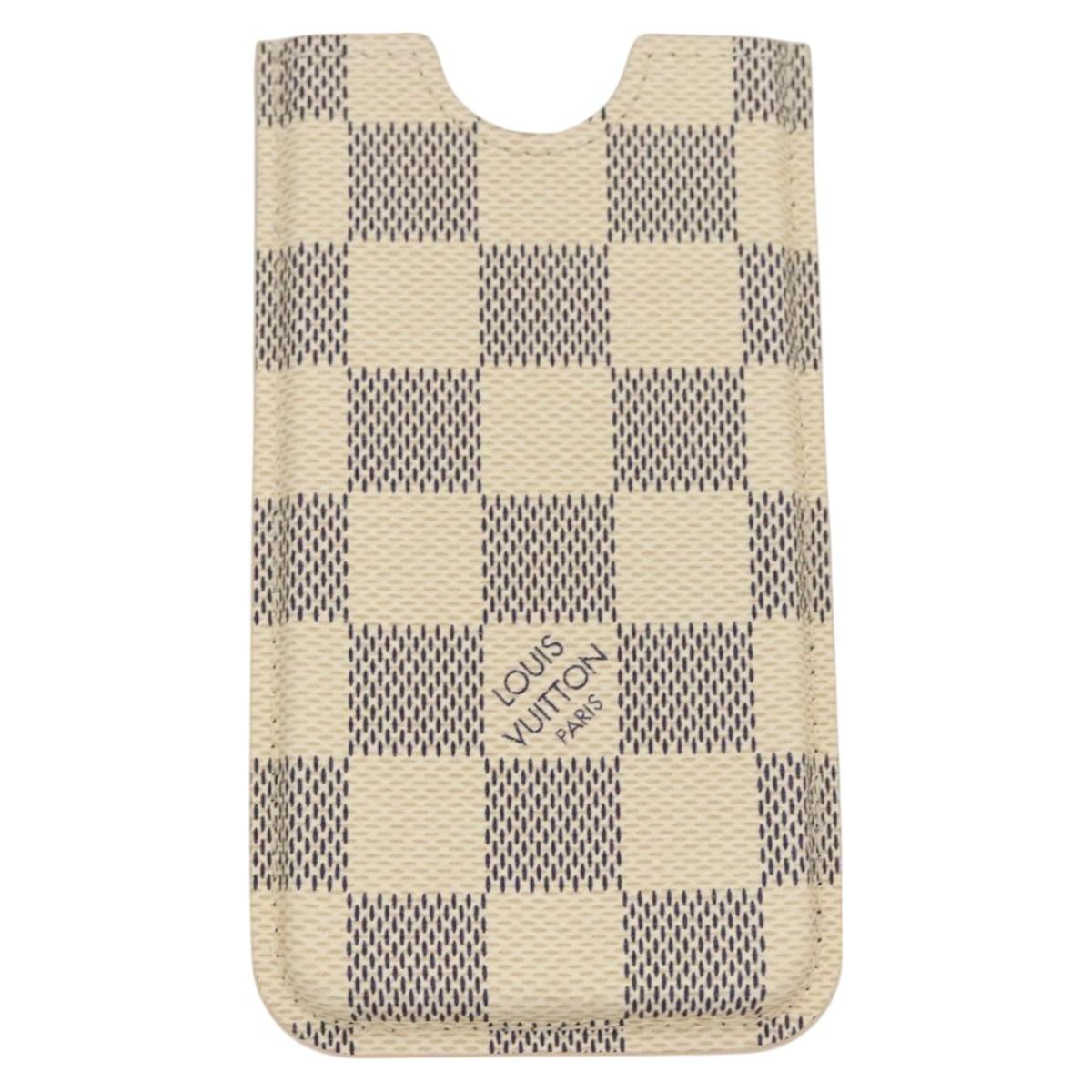 LOUIS VUITTON Damier Ebene Monogram Damier Azur iPhone Case 3 Set LV Auth 122874