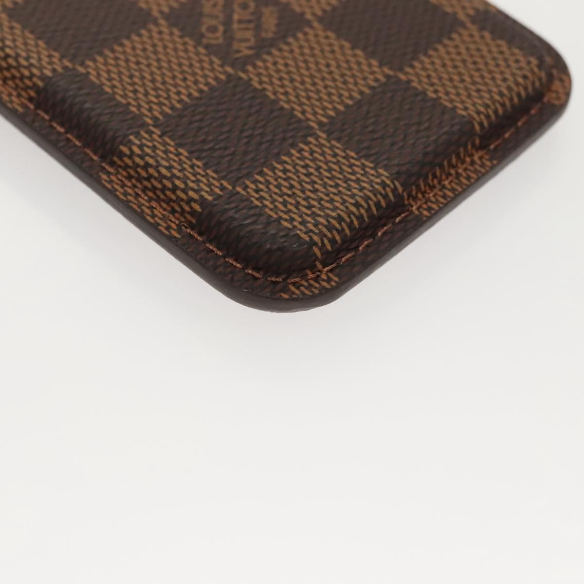 LOUIS VUITTON Damier Ebene Monogram Damier Azur iPhone Case 3 Set LV Auth 122874