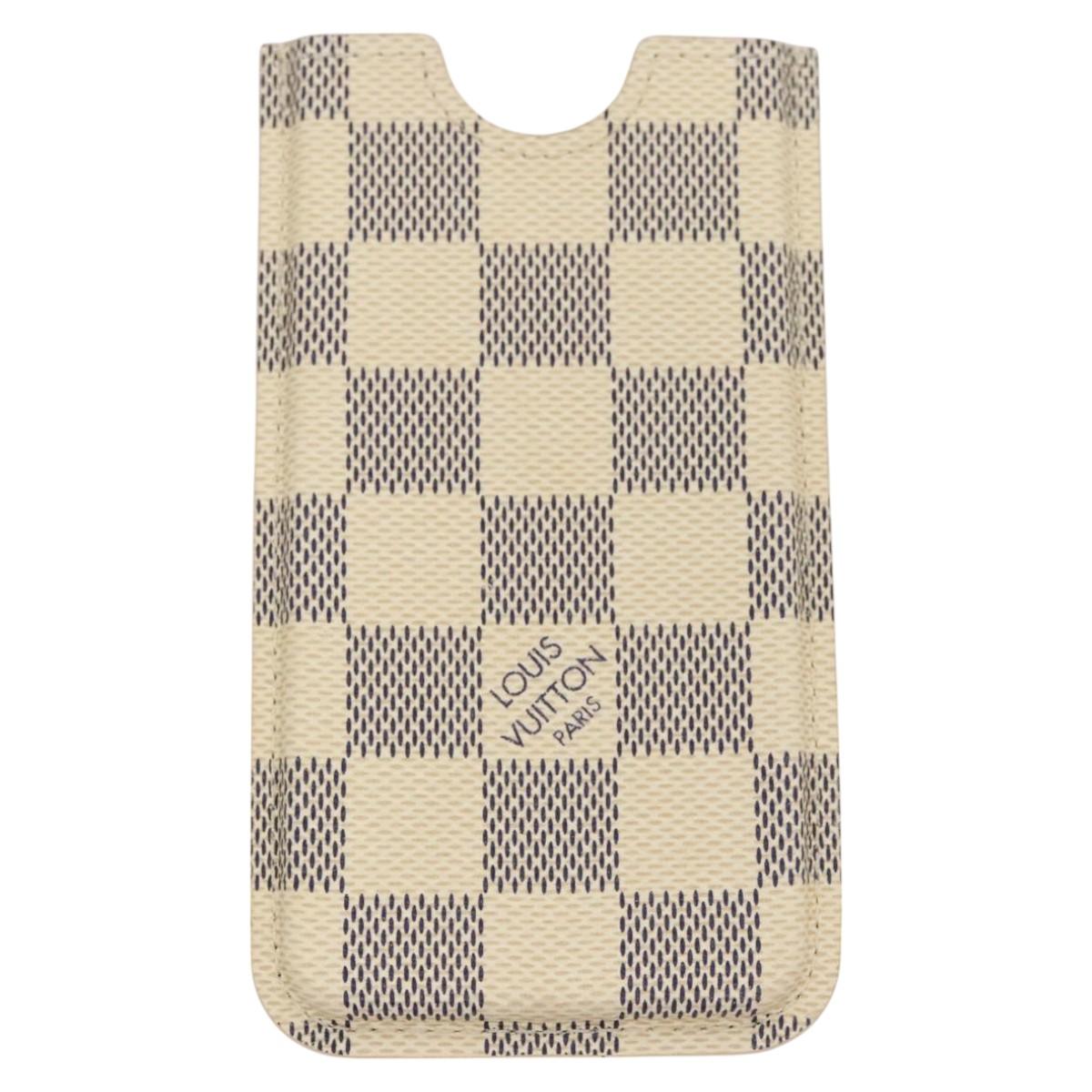 LOUIS VUITTON Damier Ebene Monogram Damier Azur iPhone Case 3 Set LV Auth 122874