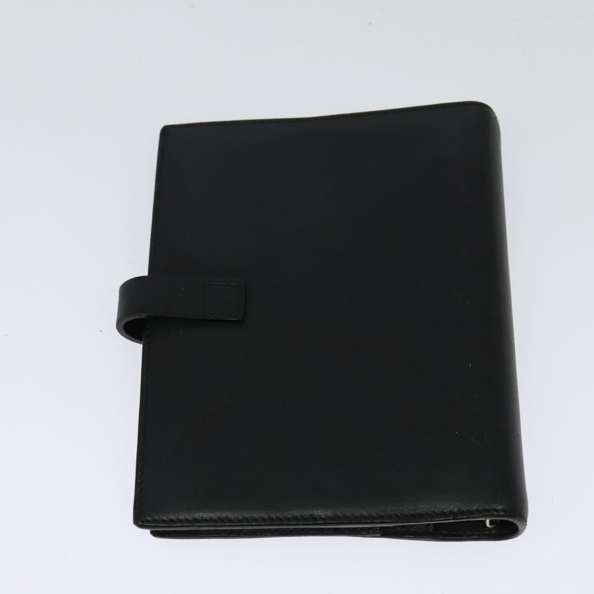 GUCCI Day Planner Cover Leather 2Set Black Auth 122932