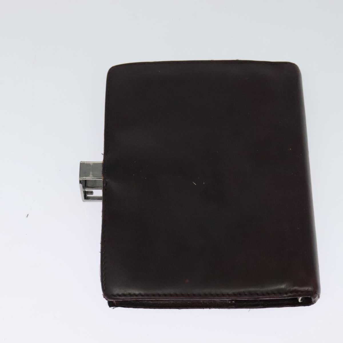 GUCCI Day Planner Cover Leather 2Set Black Auth 122932