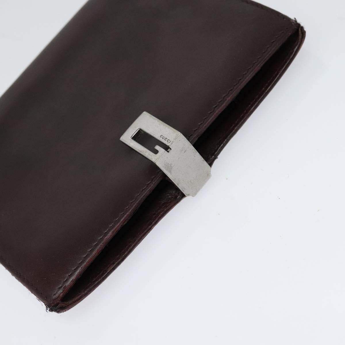 GUCCI Day Planner Cover Leather 2Set Black Auth 122932