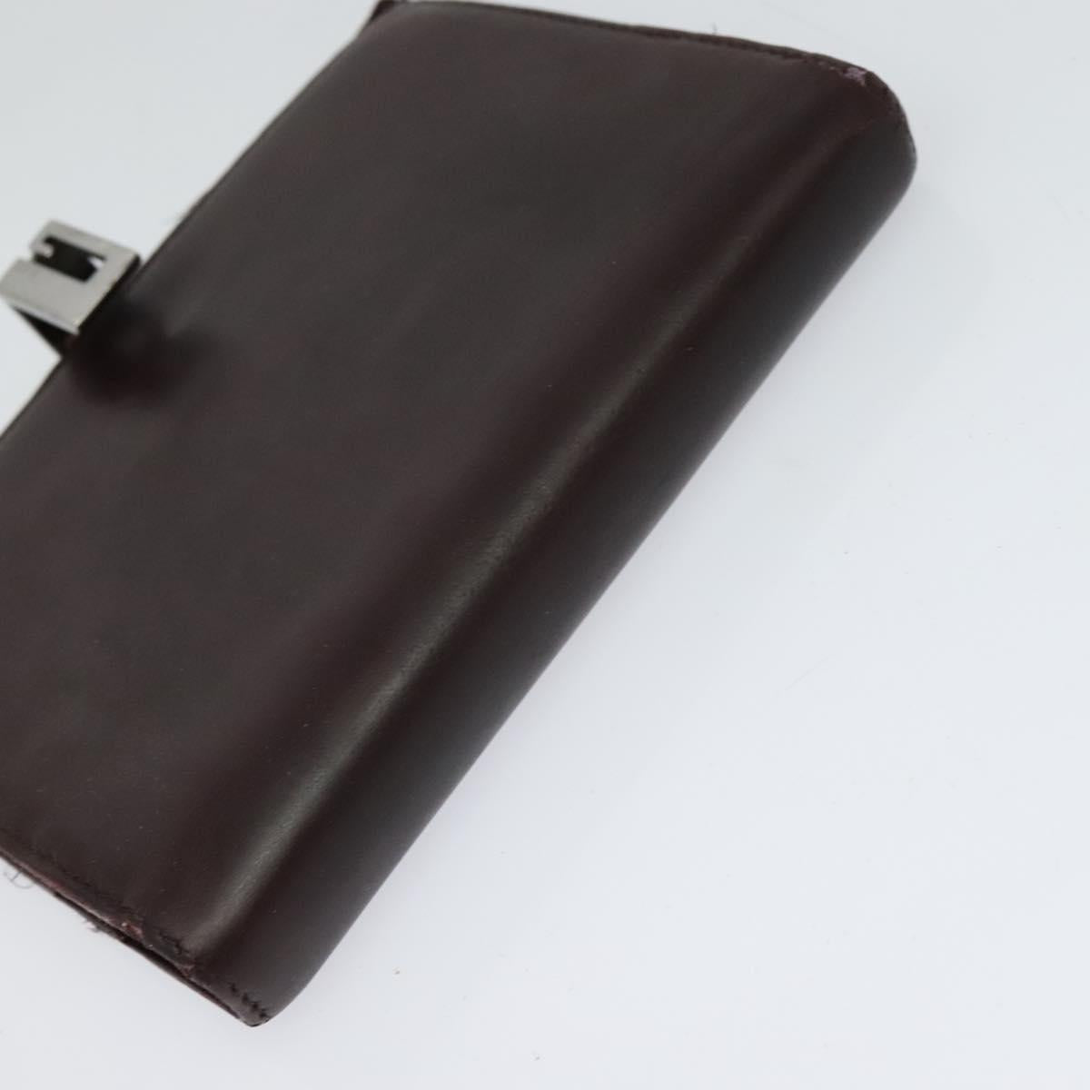 GUCCI Day Planner Cover Leather 2Set Black Auth 122932