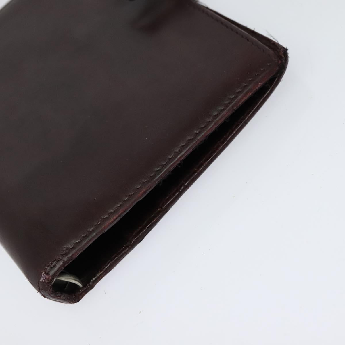 GUCCI Day Planner Cover Leather 2Set Black Auth 122932
