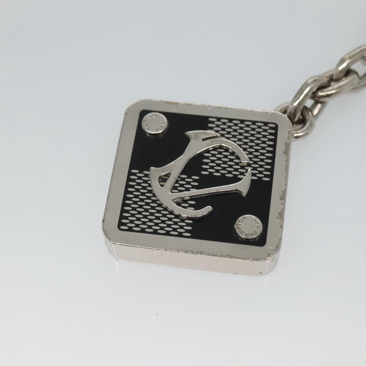 LOUIS VUITTON Porte Cles 1904 Box Charm metal Silver M65988 LV Auth 122935