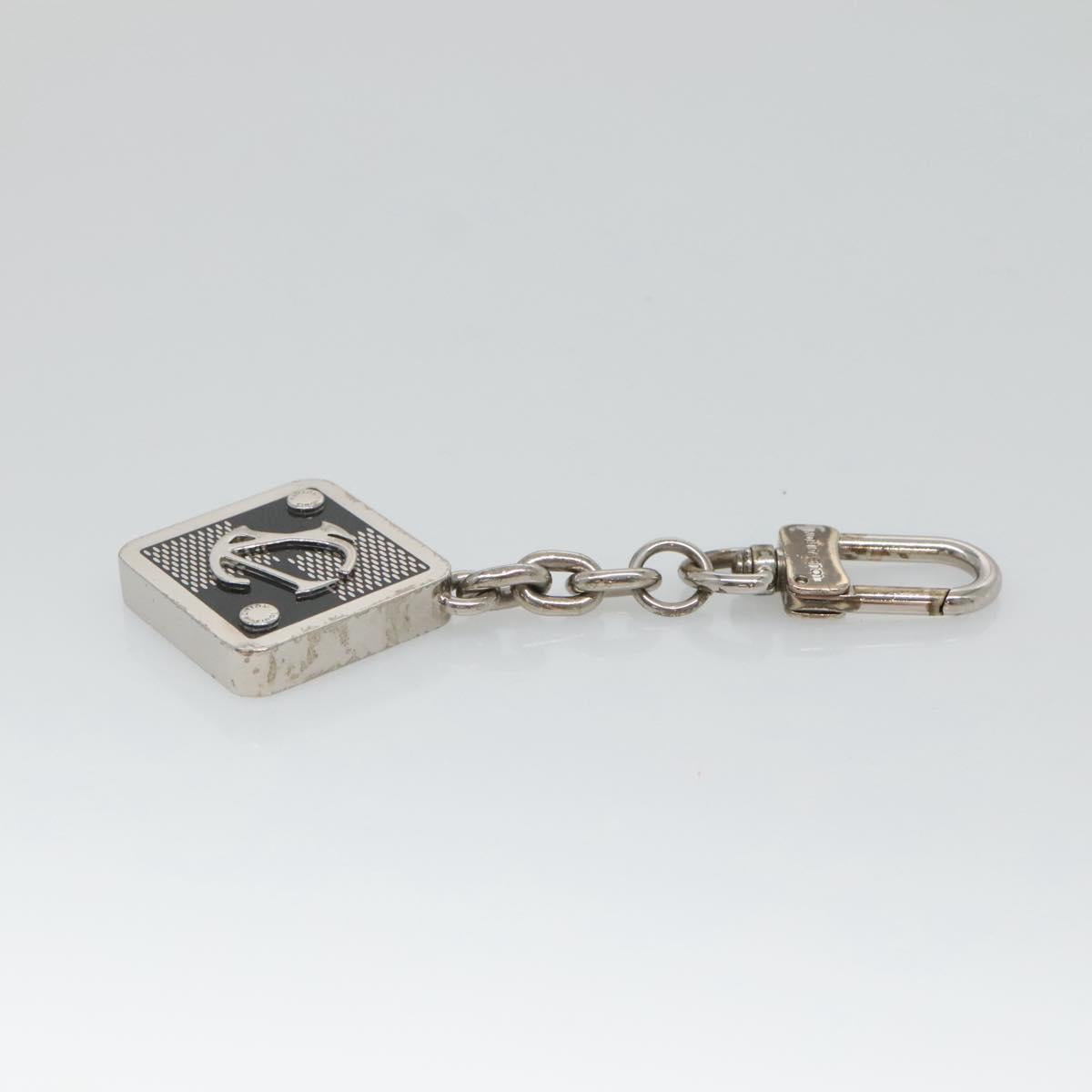LOUIS VUITTON Porte Cles 1904 Box Charm metal Silver M65988 LV Auth 122935