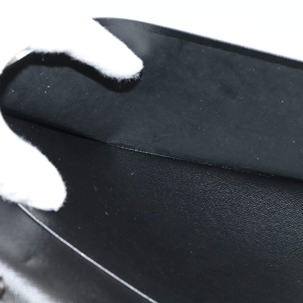 LOUIS VUITTON Taiga Agenda GM Day Planner Cover Black R20232 LV Auth 122939