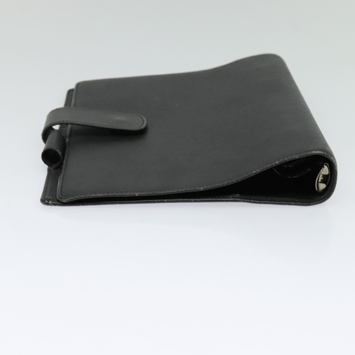 LOUIS VUITTON Taiga Agenda GM Day Planner Cover Black R20232 LV Auth 122939