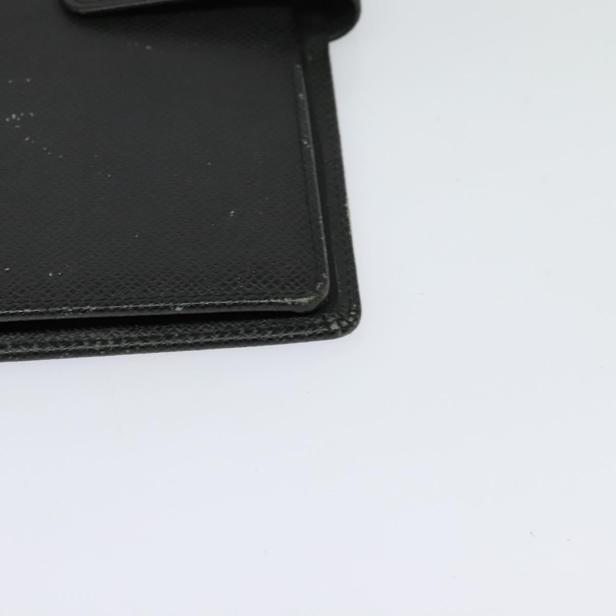LOUIS VUITTON Taiga Agenda GM Day Planner Cover Black R20232 LV Auth 122939