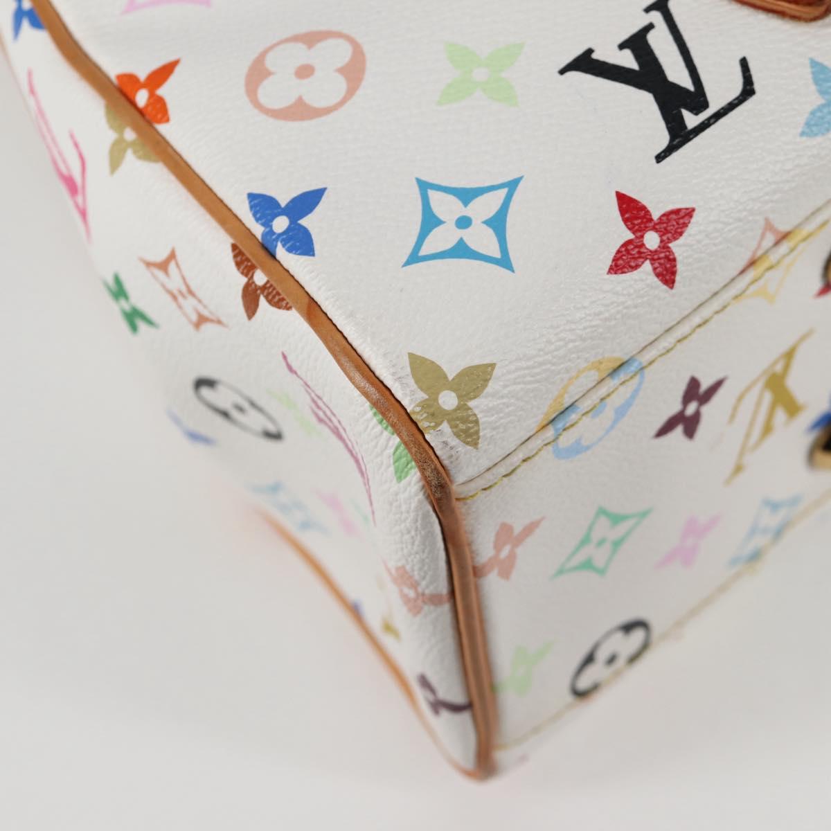 LOUIS VUITTON Monogram Multicolor Aurelia MM Tote Bag White M40094 Auth 122956AM