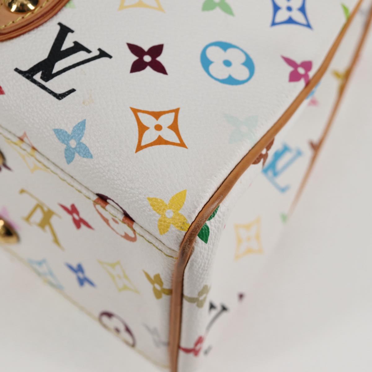 LOUIS VUITTON Monogram Multicolor Aurelia MM Tote Bag White M40094 Auth 122956M