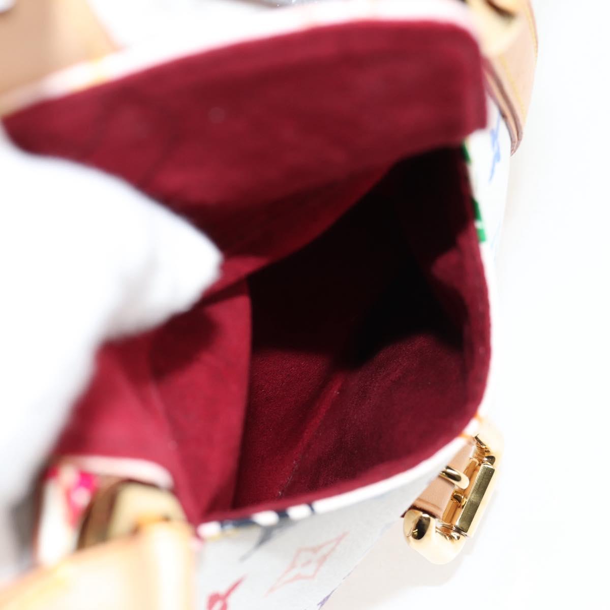 LOUIS VUITTON Monogram Multicolor Aurelia MM Tote Bag White M40094 Auth 122956AM