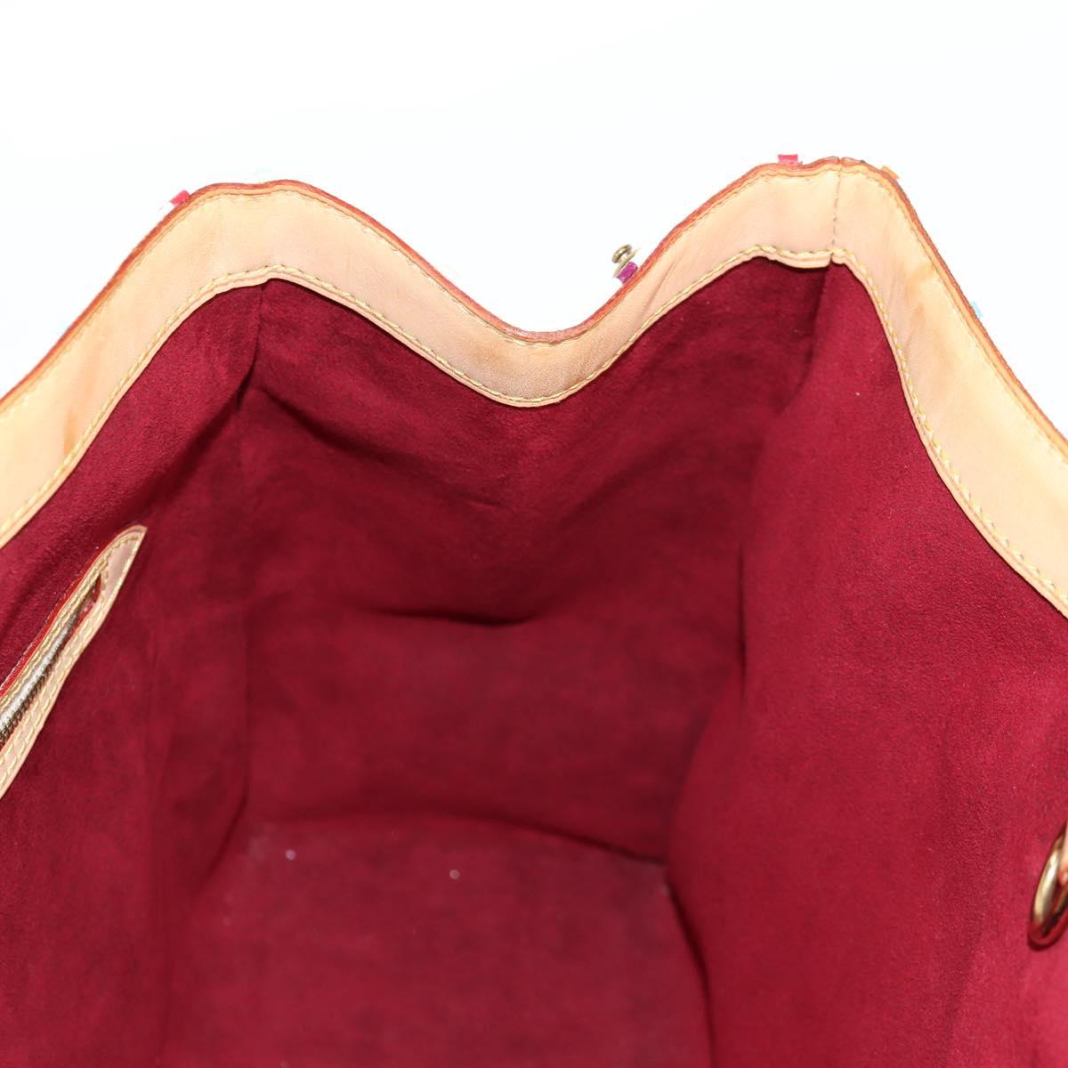 LOUIS VUITTON Monogram Multicolor Aurelia MM Tote Bag White M40094 Auth 122956AM