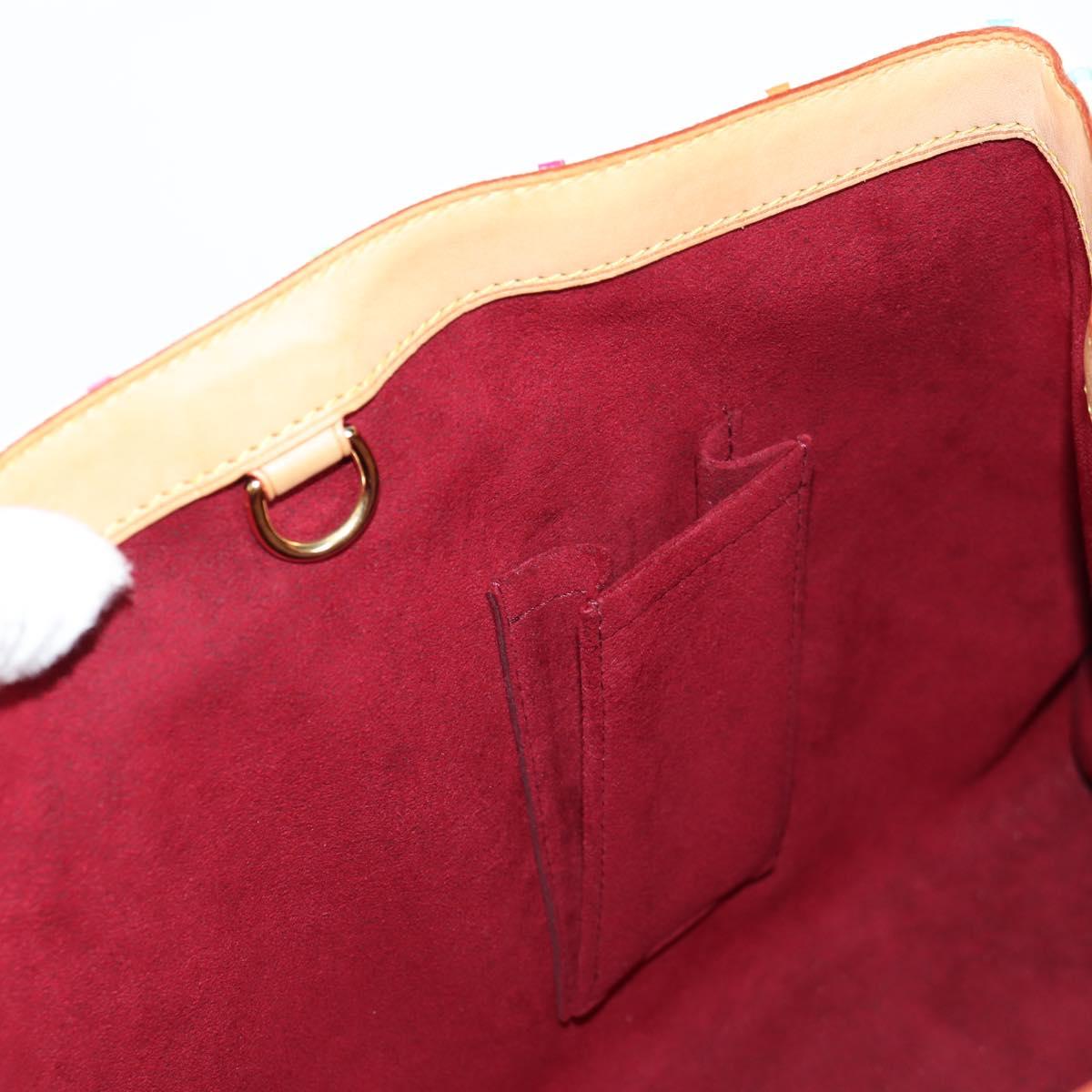 LOUIS VUITTON Monogram Multicolor Aurelia MM Tote Bag White M40094 Auth 122956AM