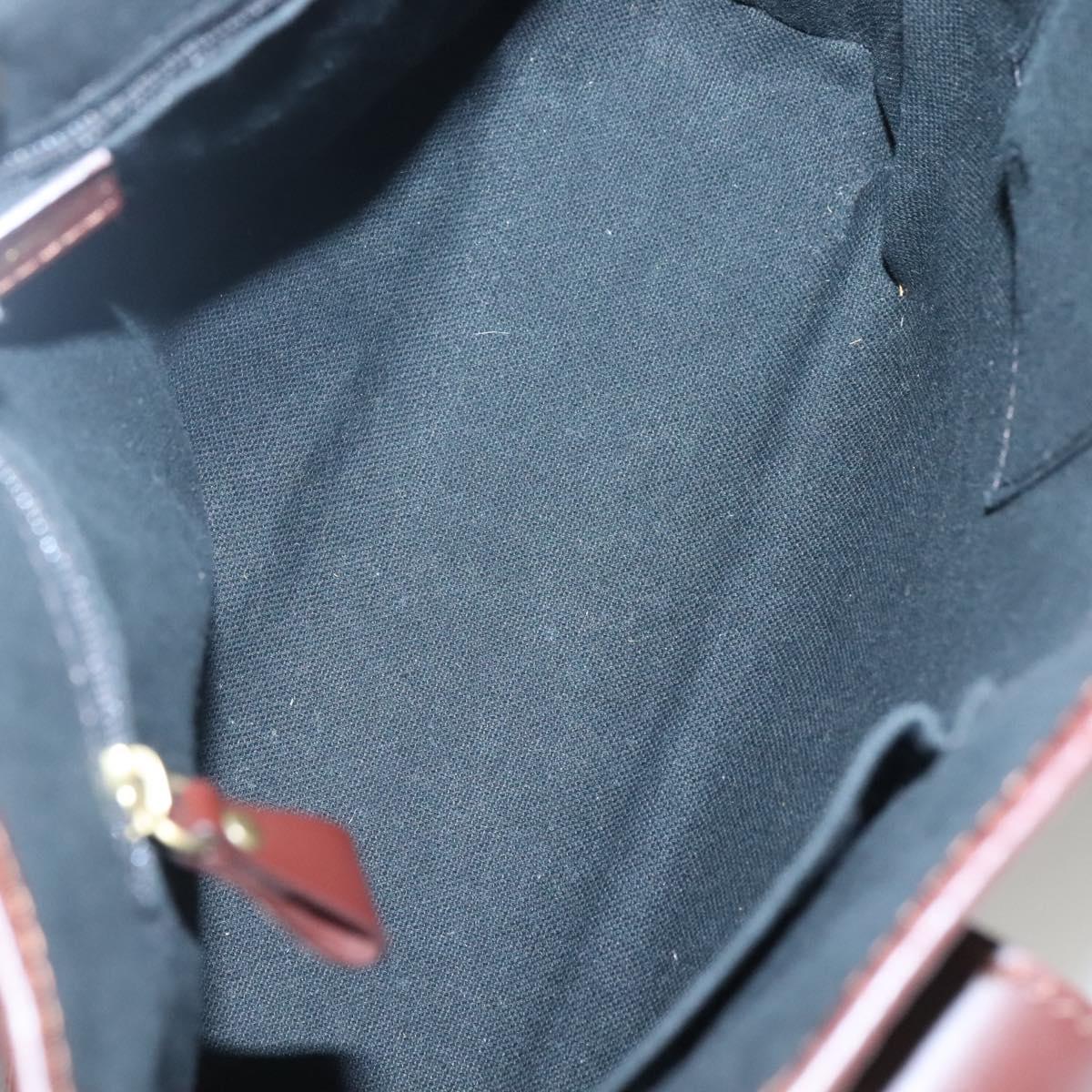 BURBERRY Nova Check Hand Bag PVC Beige Auth 122977