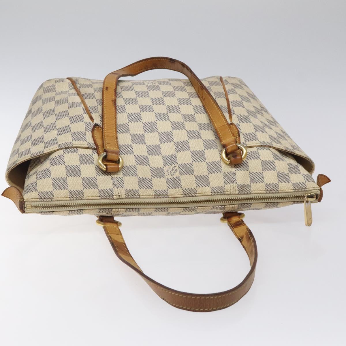 LOUIS VUITTON Damier Azur Totally PM Tote Bag N51261 LV Auth 122998
