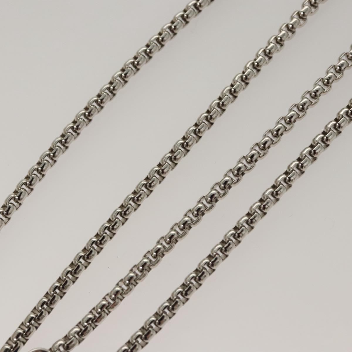 PRADA AirPods Case metal Silver Auth 123026