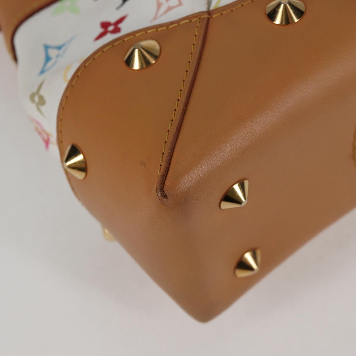 LOUIS VUITTON Monogram Multicolor Judy MM Bag 2Way White M40255 LV Auth 123028V