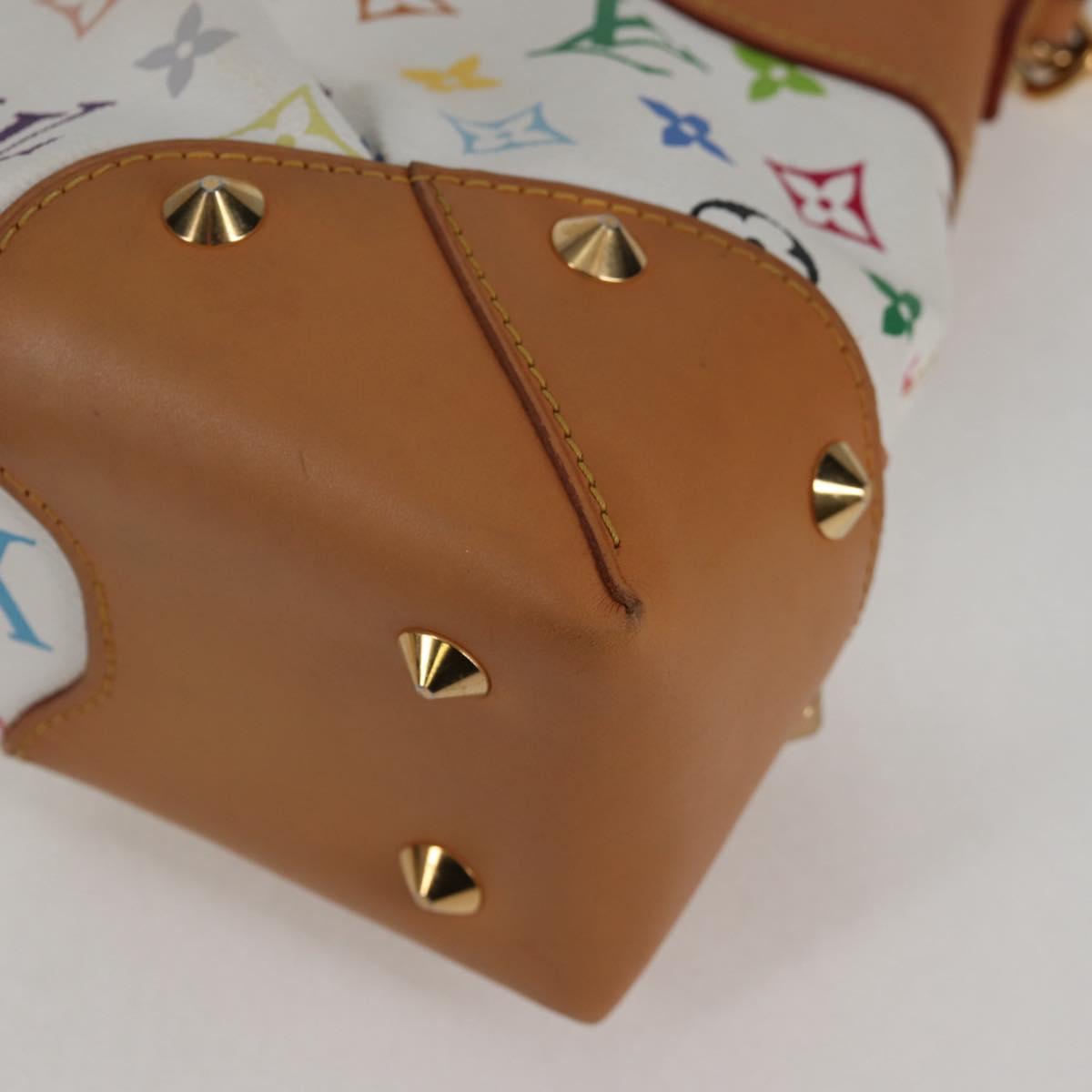 LOUIS VUITTON Monogram Multicolor Judy MM Bag 2Way White M40255 LV Auth 123028V