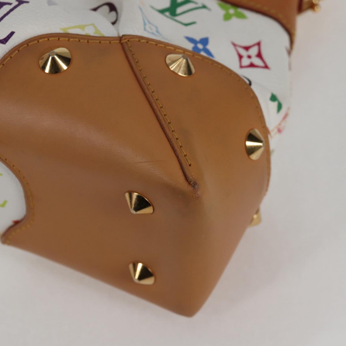 LOUIS VUITTON Monogram Multicolor Judy MM Bag 2Way White M40255 LV Auth 123028V