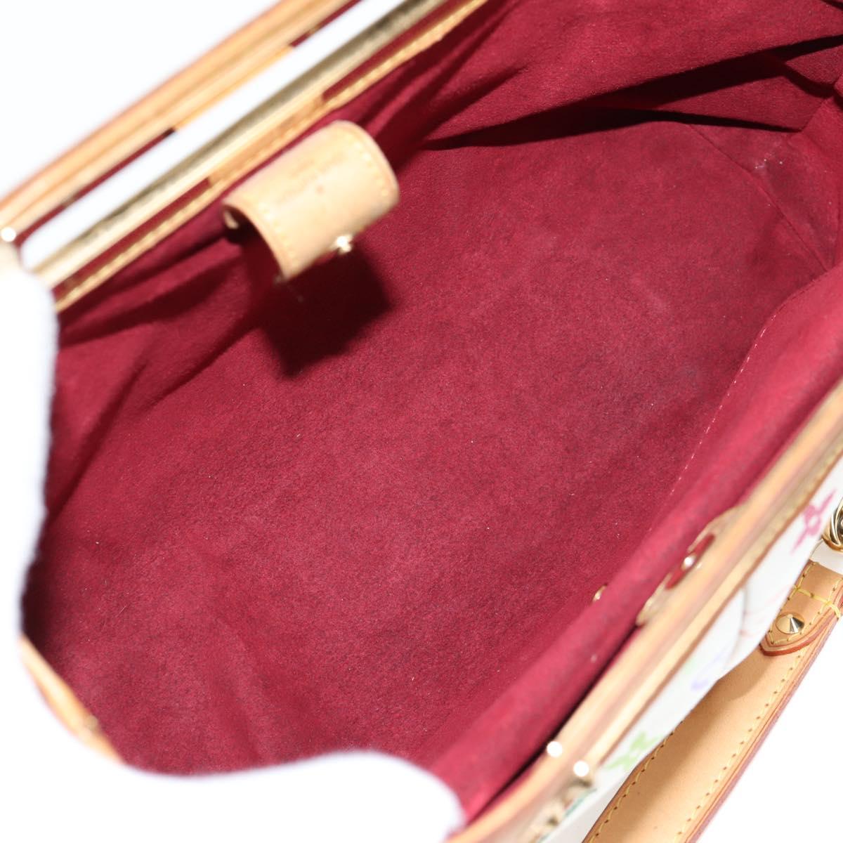 LOUIS VUITTON Monogram Multicolor Judy MM Bag 2Way White M40255 LV Auth 123028V