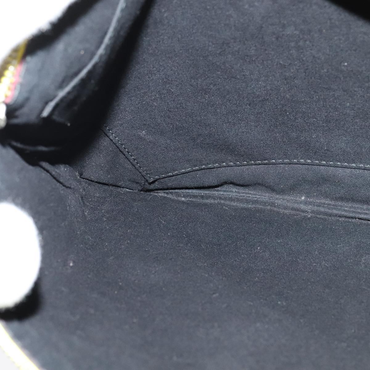 BALENCIAGA Supermarket Clutch Bag Leather Yellow Silver 506794 Auth 123043