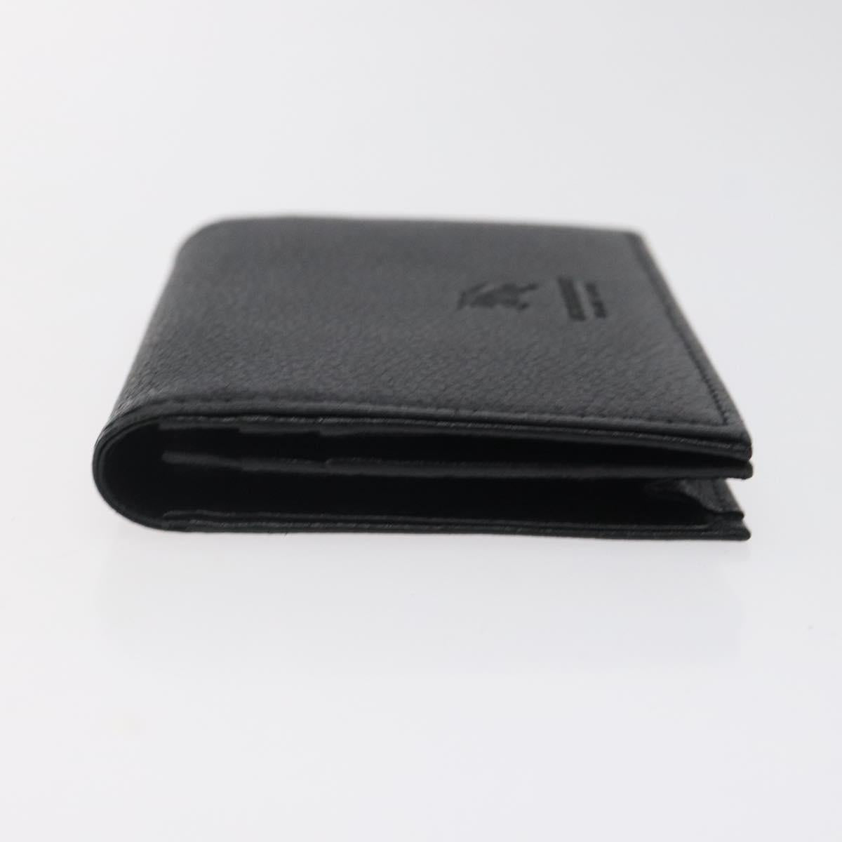 BURBERRY Card Case Leather Black Auth 123072