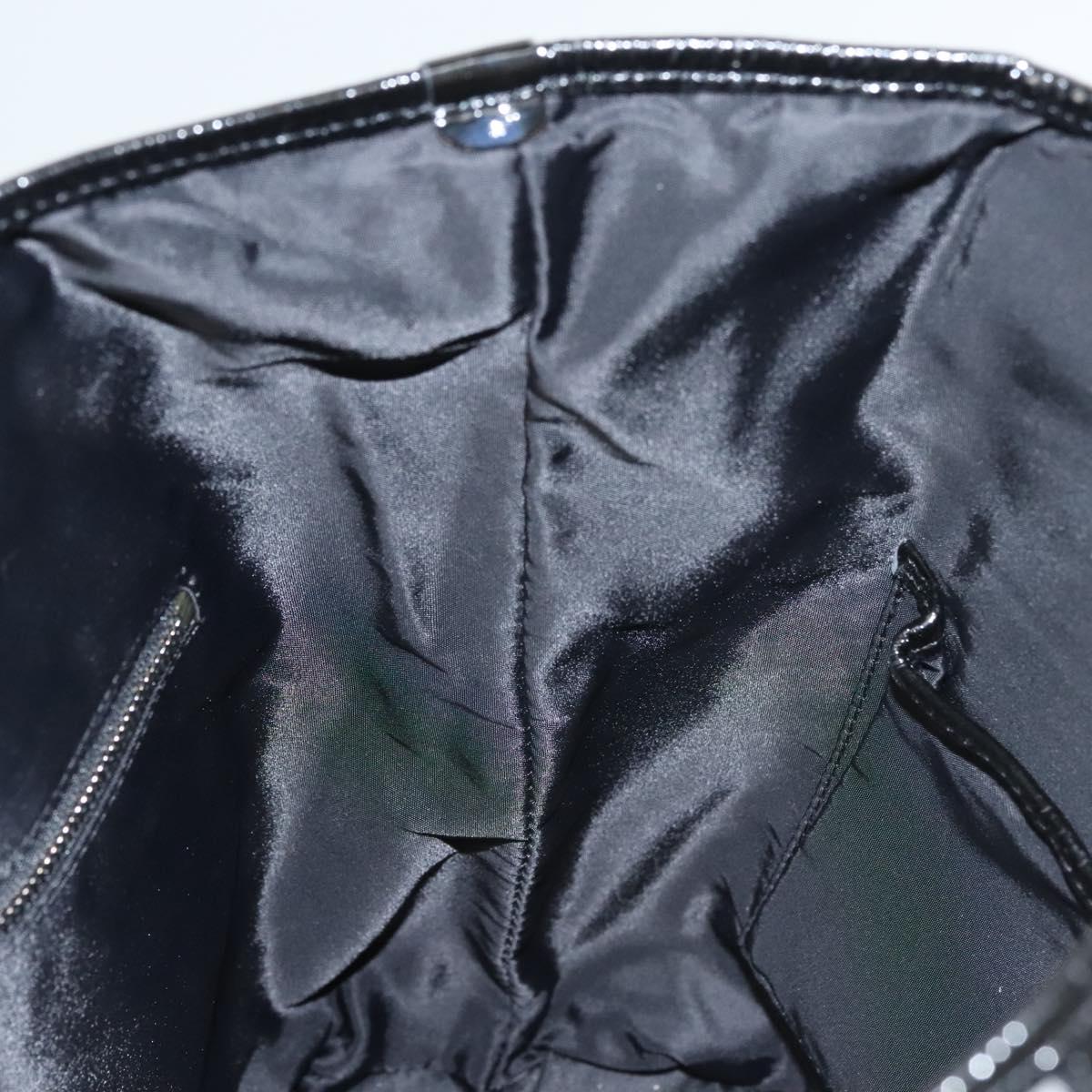 BURBERRY Nova Check Tote Bag Nylon Gray Auth 123098