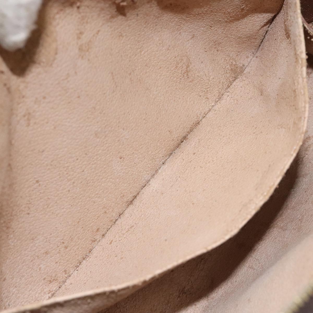 LOUIS VUITTON Monogram Trousse Demi Ronde Cosmetic Pouch M47520 LV Auth 123118