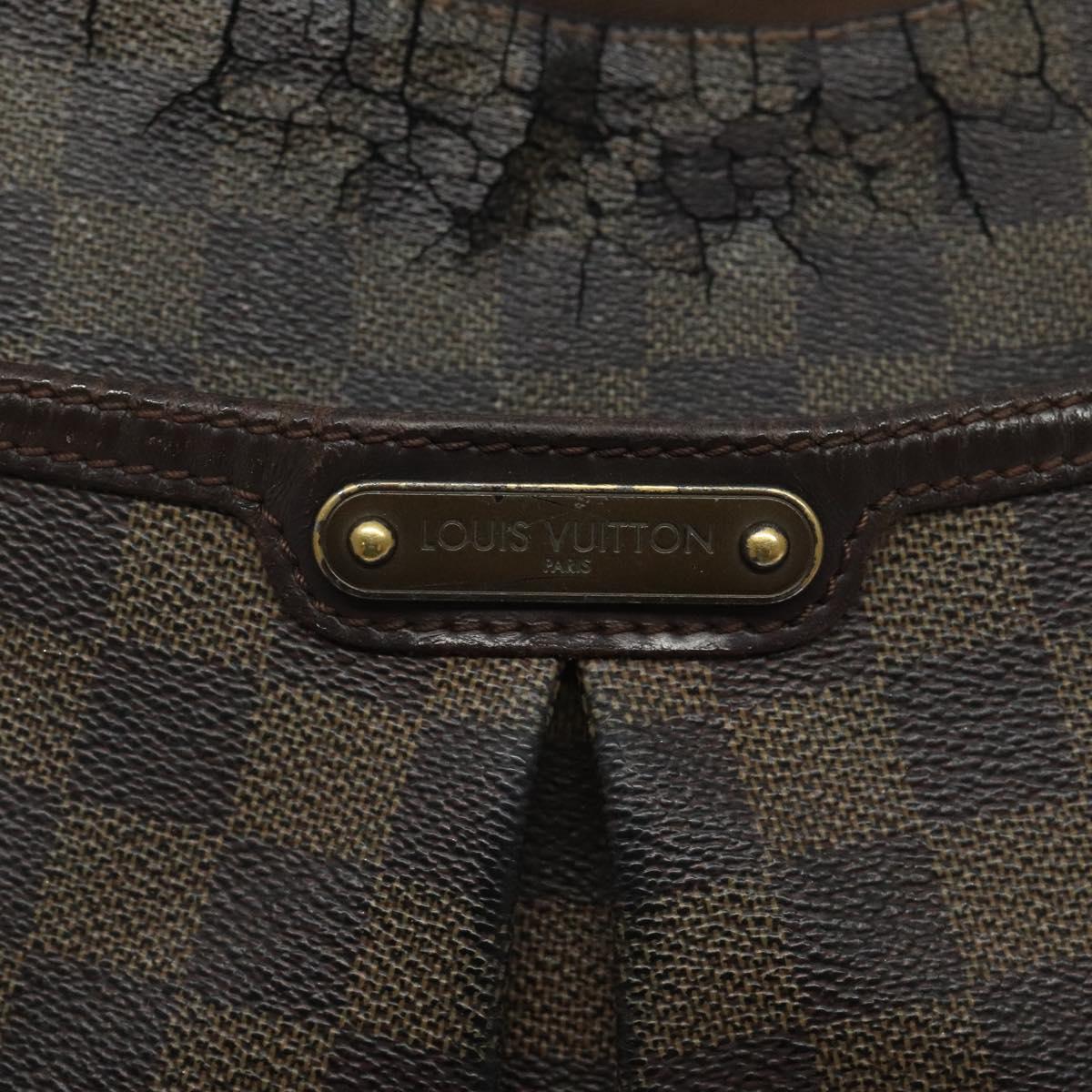 LOUIS VUITTON Damier Ebene Bloomsbury PM Shoulder Bag N42251 LV Auth 123159
