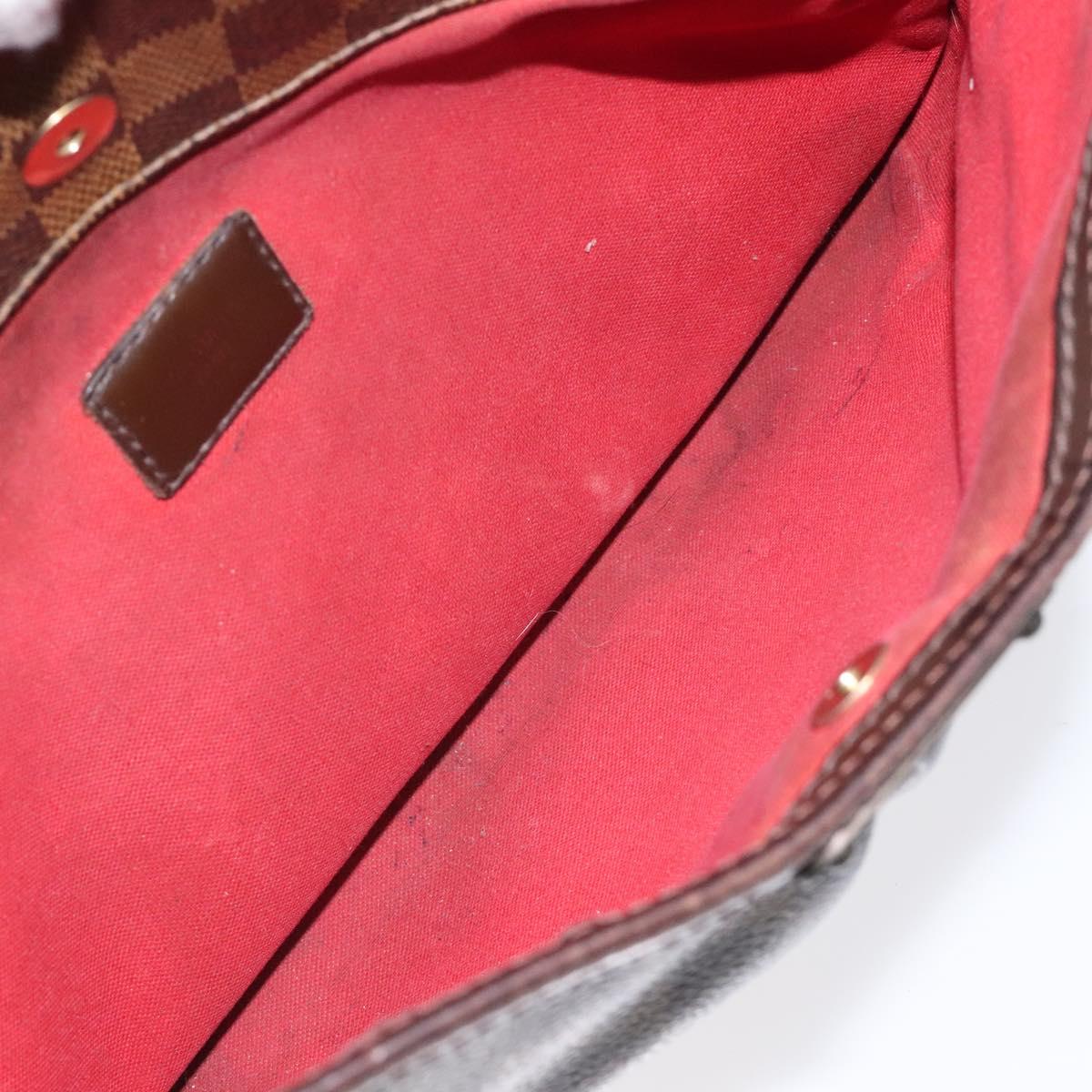 LOUIS VUITTON Damier Ebene Bloomsbury PM Shoulder Bag N42251 LV Auth 123175