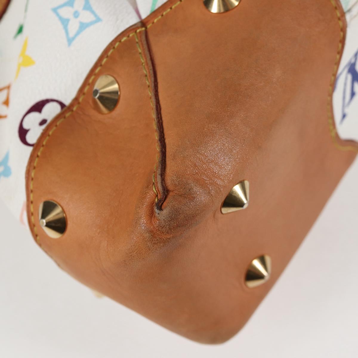 LOUIS VUITTON Monogram Multicolor Judy MM Bag 2Way White M40255 LV Auth 123177V