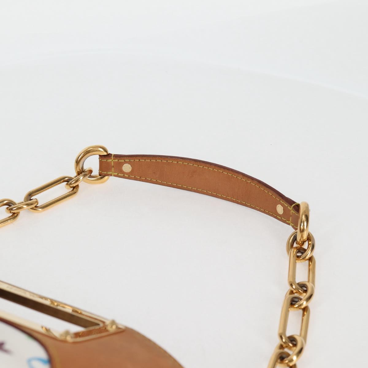 LOUIS VUITTON Monogram Multicolor Judy MM Bag 2Way White M40255 LV Auth 123177V