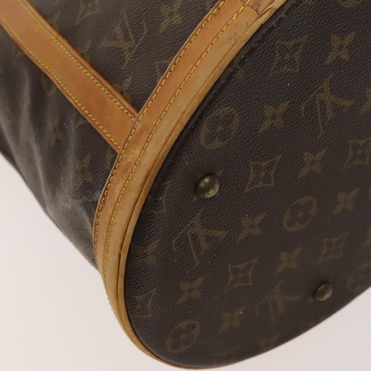 LOUIS VUITTON Monogram Bucket GM Shoulder Bag Vintage M42236 LV Auth 123180