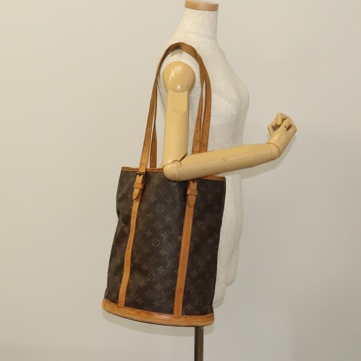 LOUIS VUITTON Monogram Bucket GM Shoulder Bag Vintage M42236 LV Auth 123180