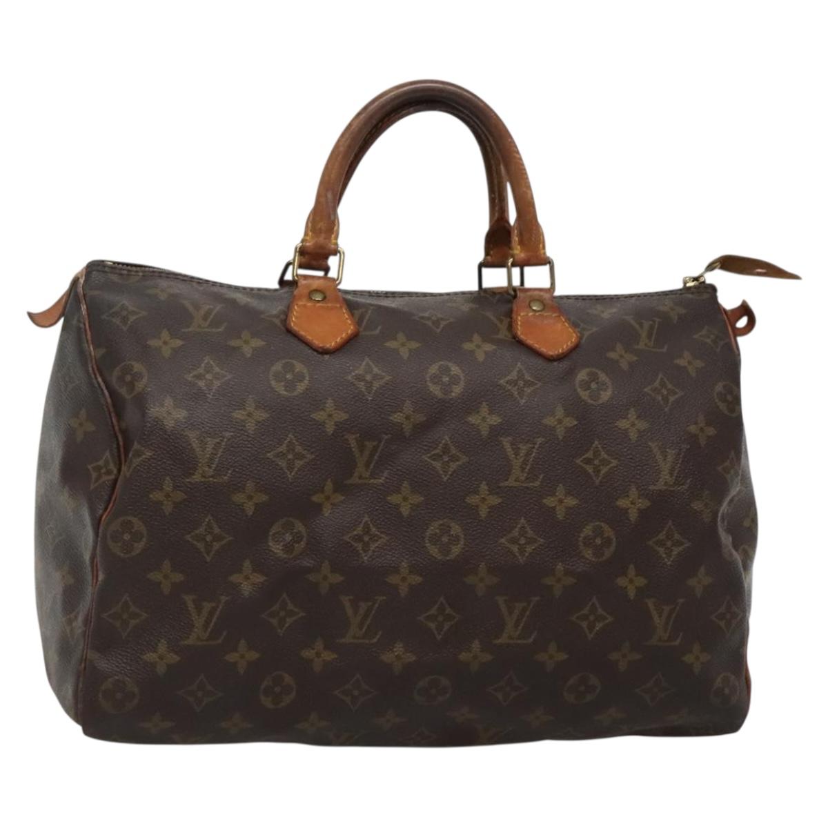 LOUIS VUITTON Monogram Speedy 35 Hand Bag M41524 LV Auth 123182