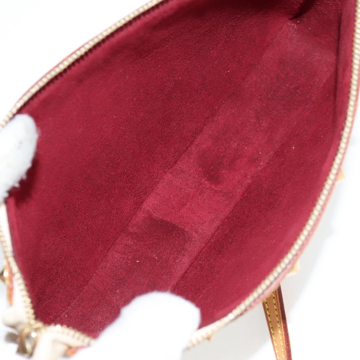 LOUIS VUITTON Multicolor Pochette Accessoires Pouch White M92649 Auth 123204V