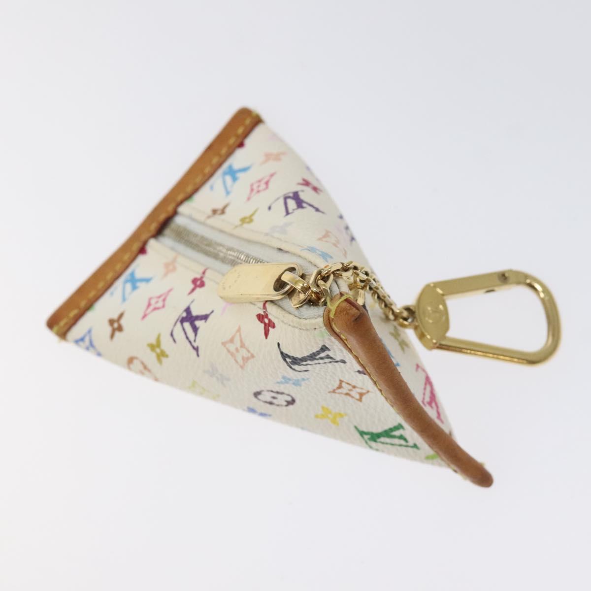 LOUIS VUITTON Monogram Multicolor Berlango Coin Purse White M58028 Auth 123205