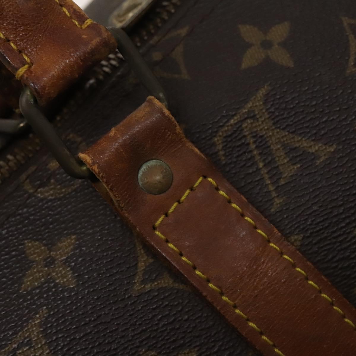 LOUIS VUITTON Monogram Keepall 55 Boston Bag M41424 LV Auth 123237