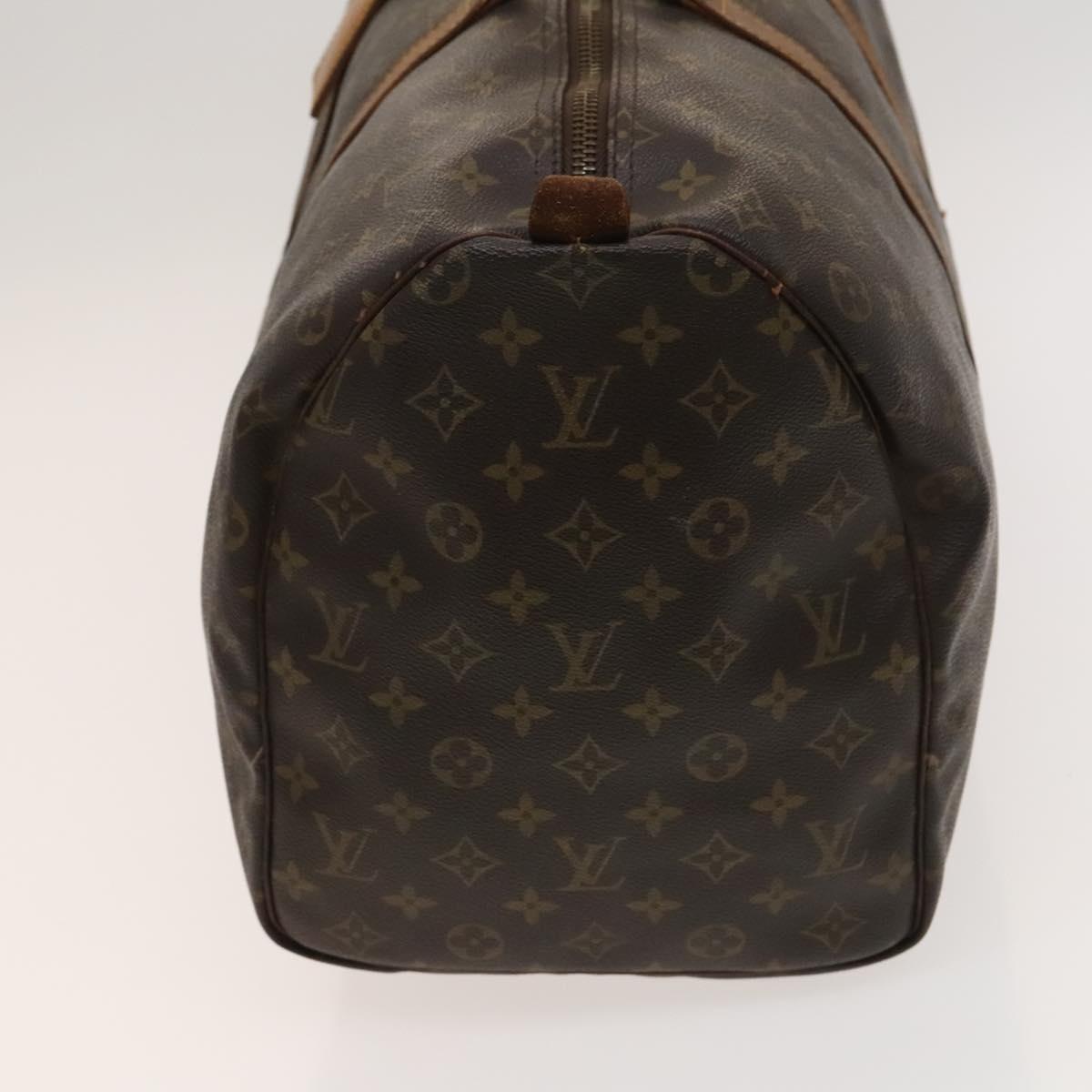 LOUIS VUITTON Monogram Keepall 55 Boston Bag M41424 LV Auth 123237