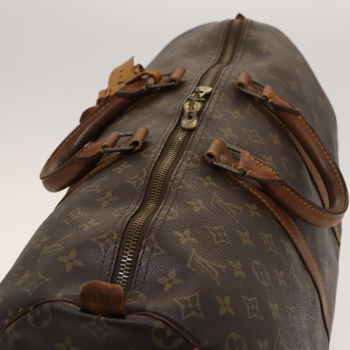 LOUIS VUITTON Monogram Keepall 55 Boston Bag M41424 LV Auth 123237