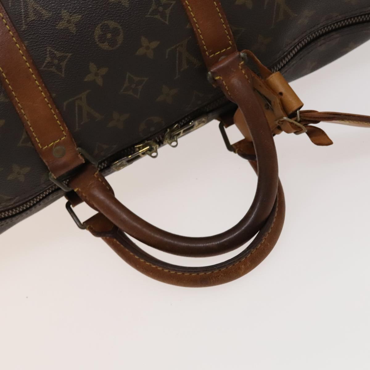 LOUIS VUITTON Monogram Keepall 55 Boston Bag M41424 LV Auth 123237