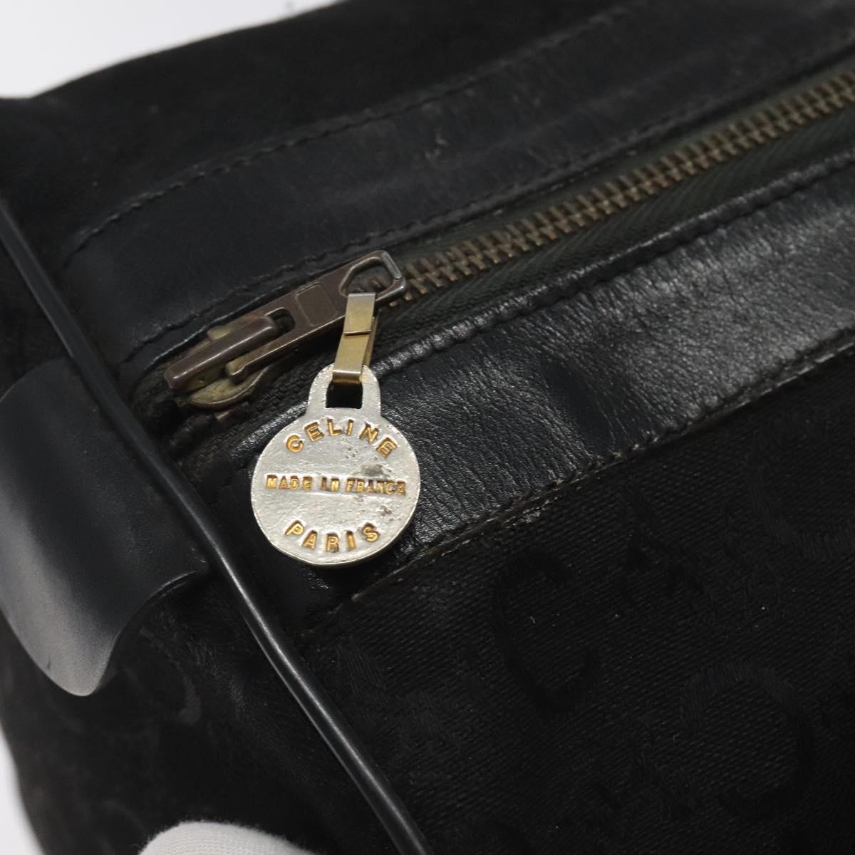 CELINE C Sulky Hand Bag Canvas Black Auth 123260