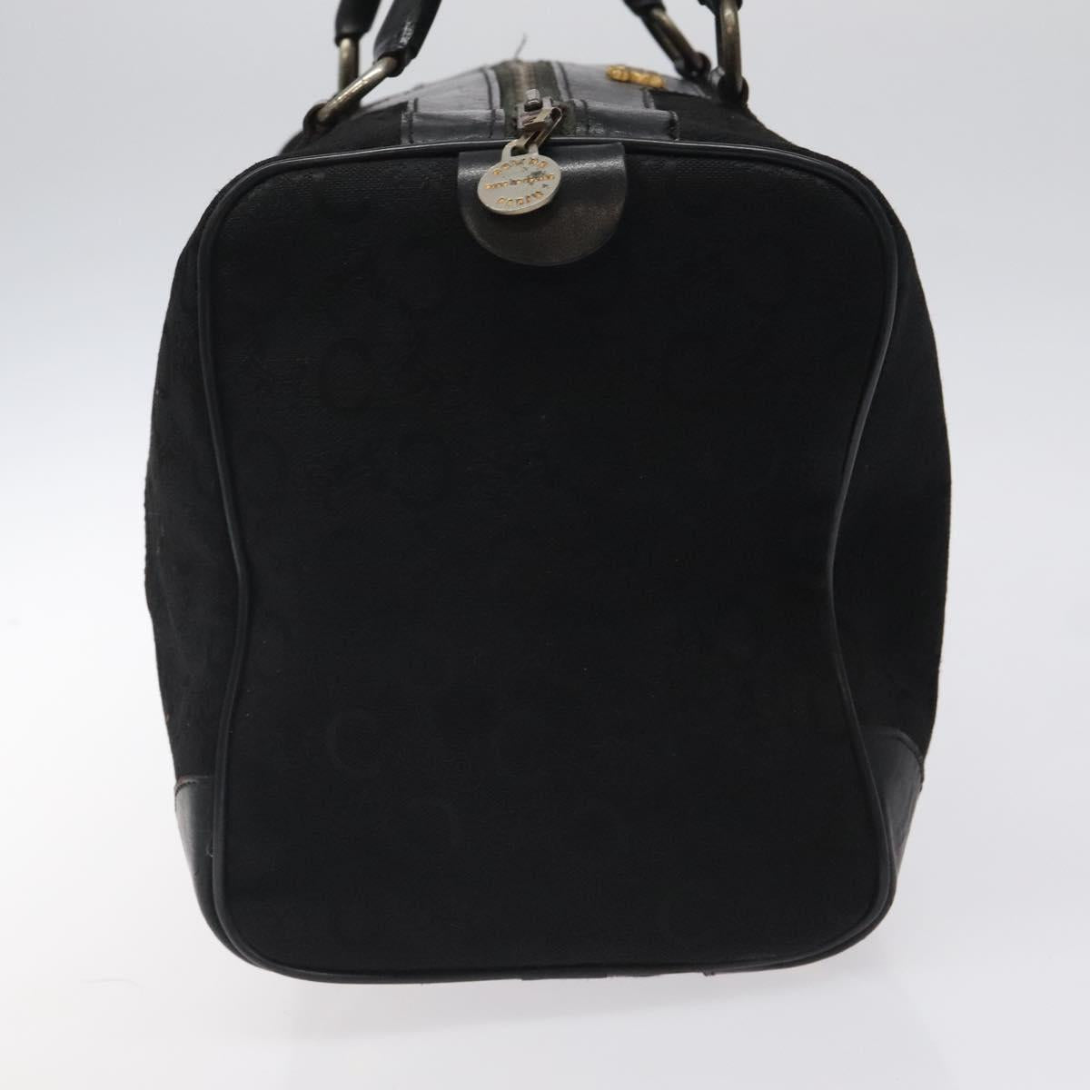 CELINE C Sulky Hand Bag Canvas Black Auth 123260