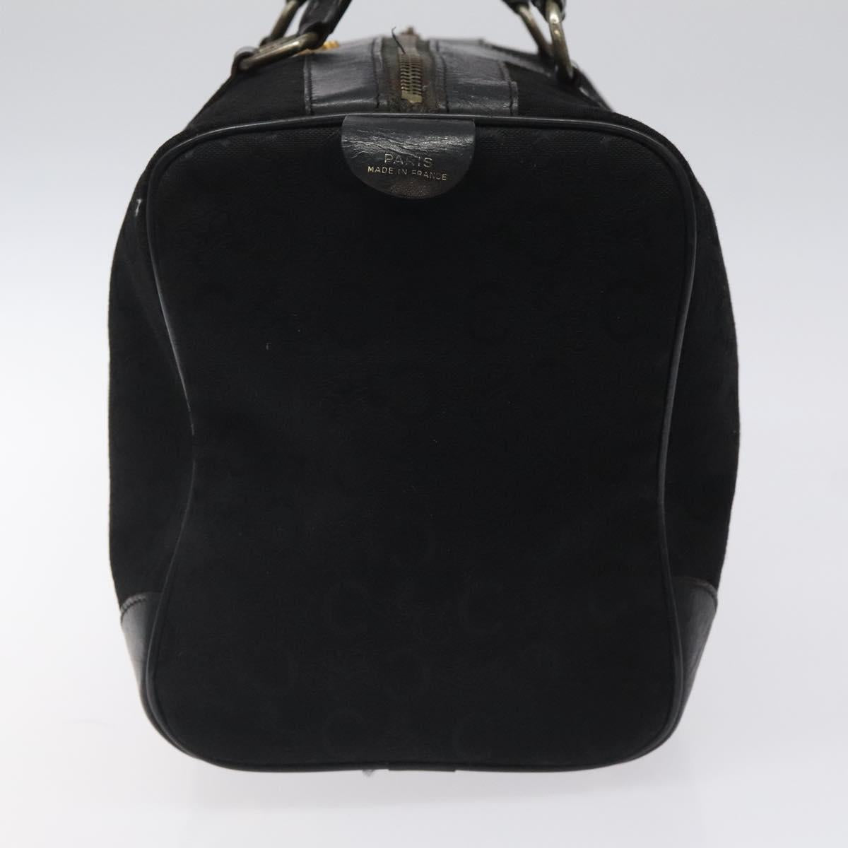 CELINE C Sulky Hand Bag Canvas Black Auth 123260