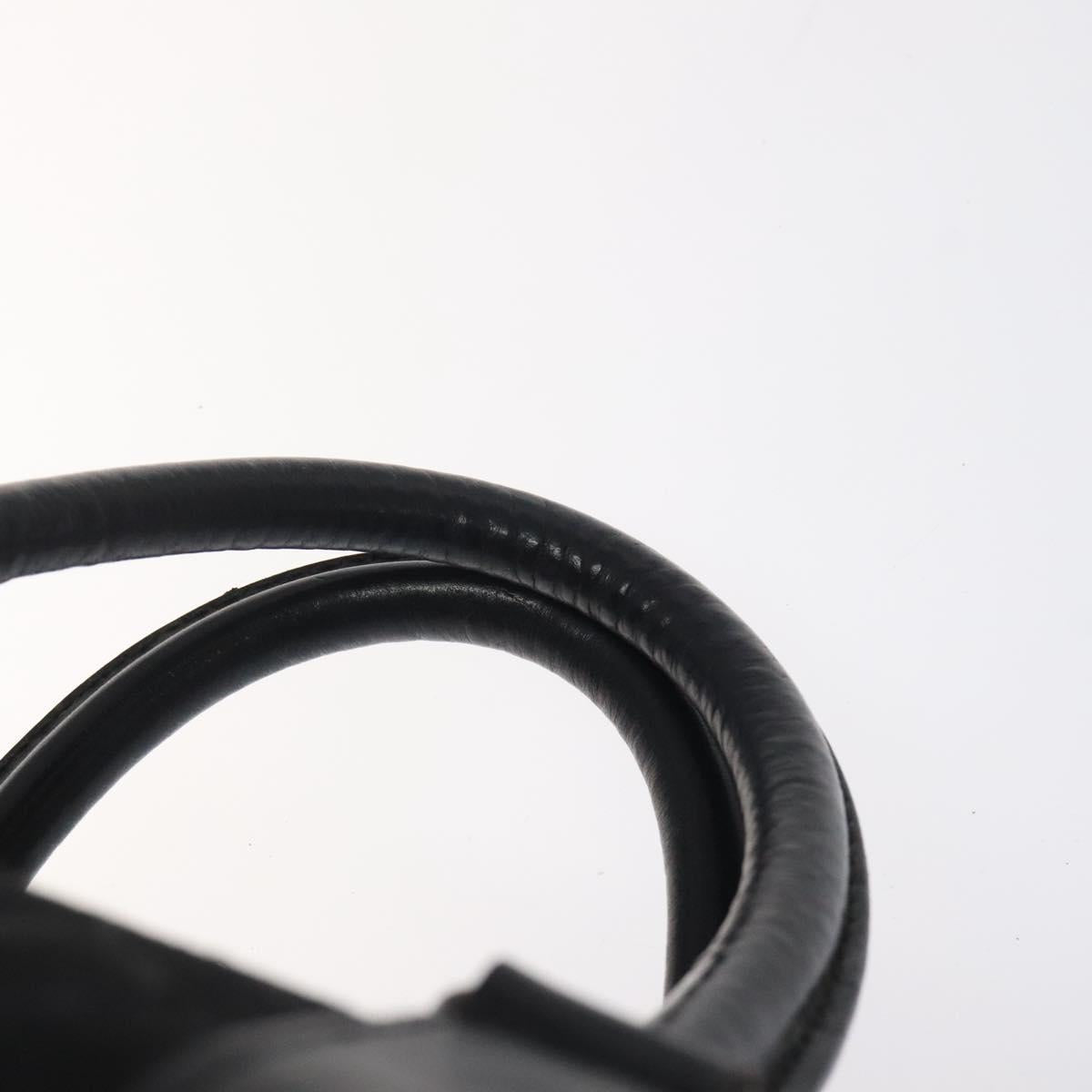 CELINE C Sulky Hand Bag Canvas Black Auth 123260