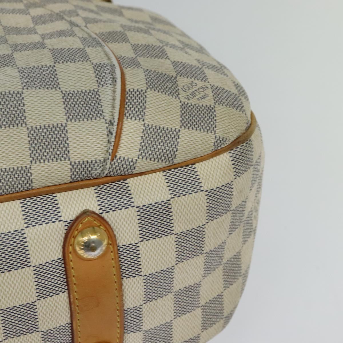 LOUIS VUITTON Damier Azur Galliera PM Shoulder Bag N55215 LV Auth 123282