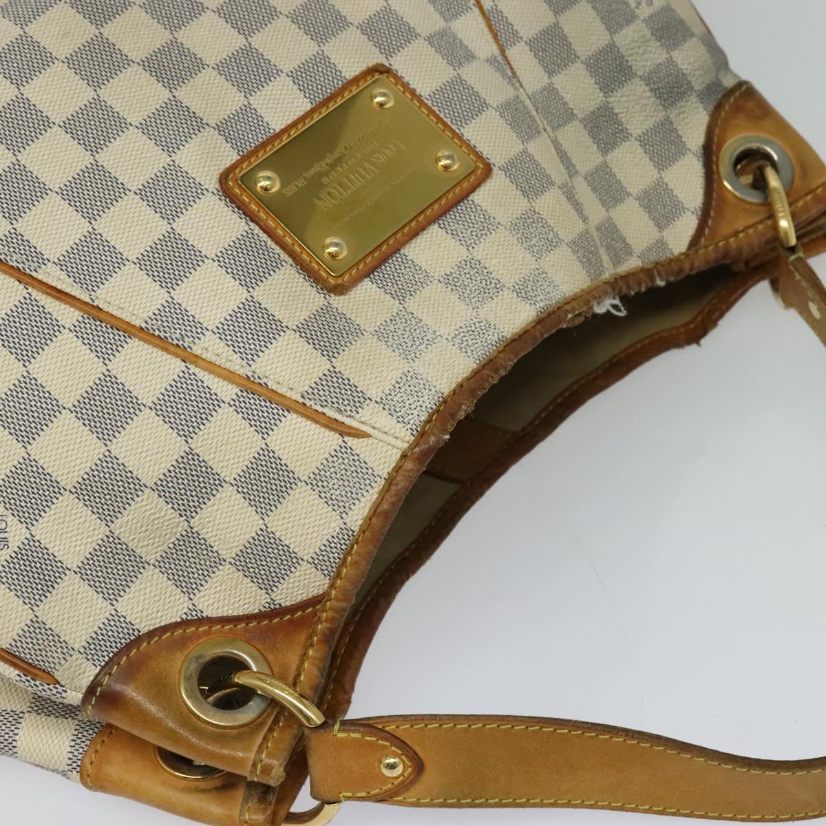 LOUIS VUITTON Damier Azur Galliera PM Shoulder Bag N55215 LV Auth 123282